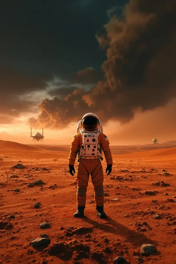 火星救援 电影封面 火星沙漠宇航员